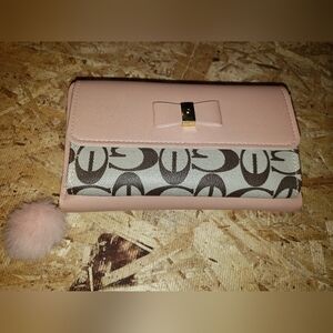 BN Pale Pink Zipper Clutch/Wallet